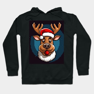 Cute Comic Reindeer Hoodie